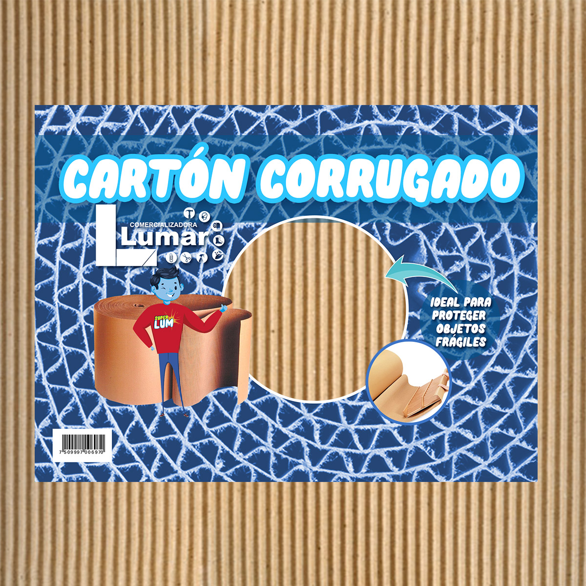 CARTON CORRUGADO IMPORTADO 170X80 CM - Libreria y Arte Francisco